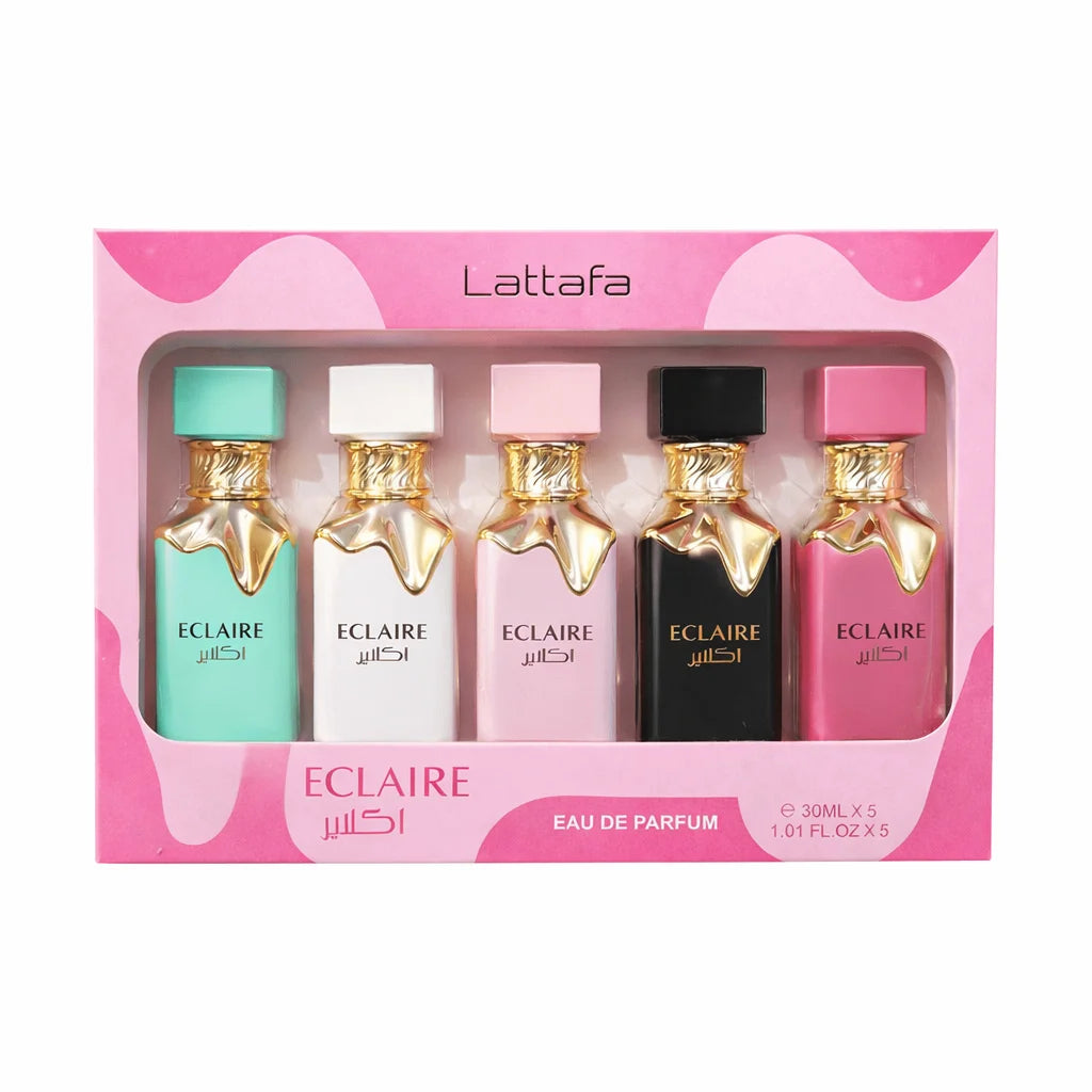 ECLAIRE Damenparfüm-Geschenkset – Eau de Parfum 5x30 ml, florale und fruchtige Kollektion