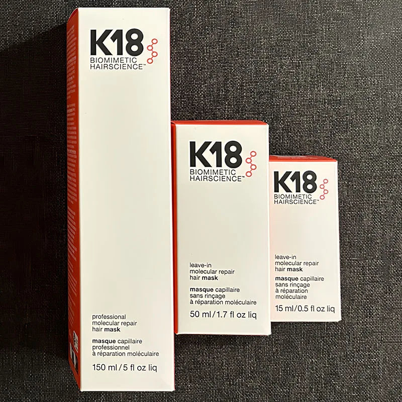 K18 Leave-In Molecular Repair Hair Mask Deep Conditioning Keratin Treatment Soften Hair Smoothing Healthy Hair Care 50ml 150ml