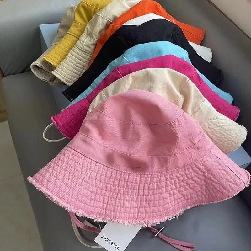 1PCS New Fisherman's Hat Children's Korean Edition Hairy Metal Letter Basin Hat Spring and Autumn Leisure Versatile Sunscreen