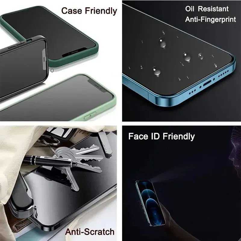 1-5 Stück Anti-Spionage-Glas für iPhone 15 14 13 12 11 Pro Max Mini X XS XR 7 8 6 Plus Blickschutzfolie für iPhone 17 16 17Air