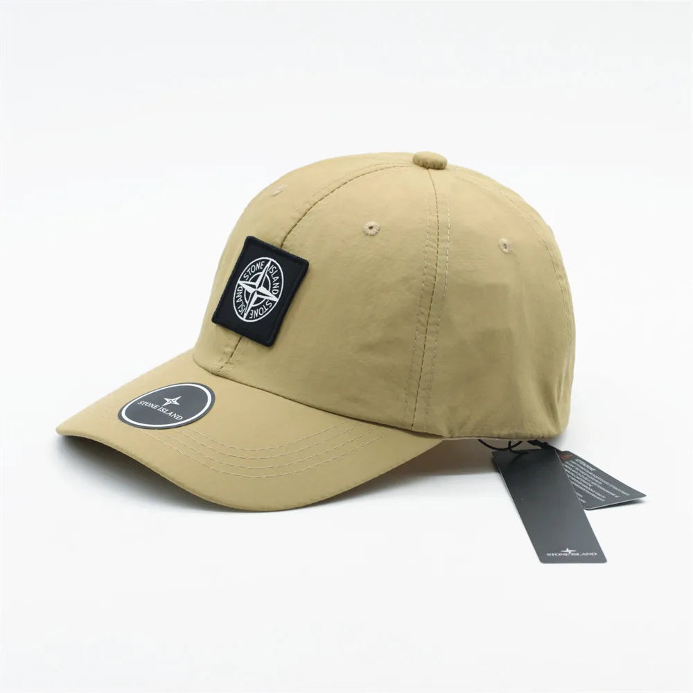 Men's and women's solid color baseball caps, quick drying outdoor fishing casual sun hats, women's sun hats