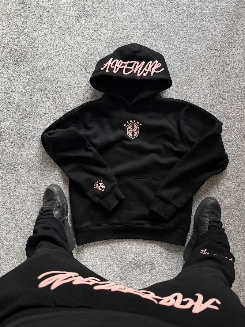 Harajuku American High Street Kapuzenpullover, lässiger Gothic Retro Punk Hip Hop Trend, Oversized für Herren und Damen