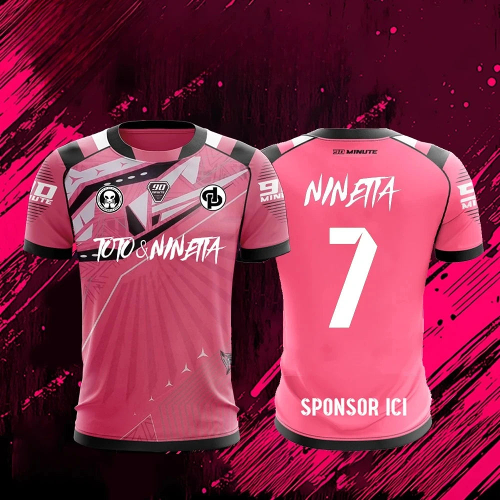 New Maillot JUL T-shirt Summer Youth Breathable and Quick-drying Training Football Shirts Unisex  Sports Jerseys