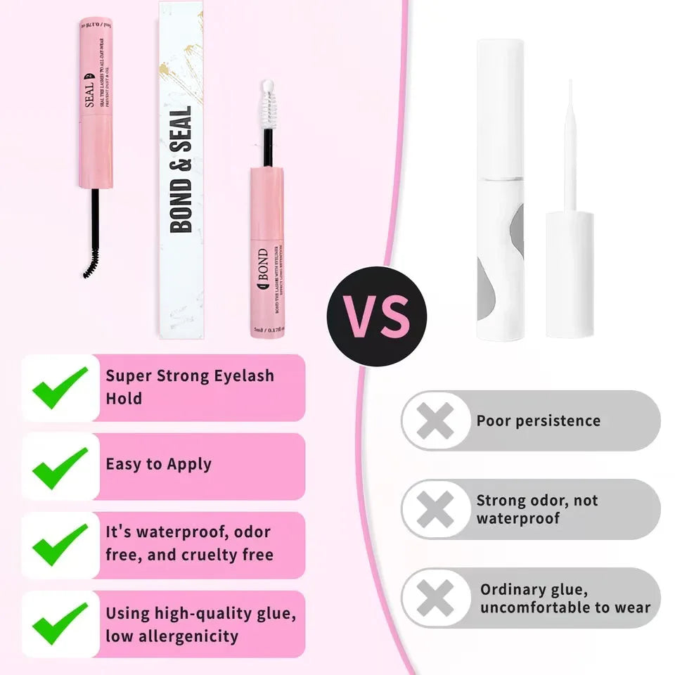 Kit complet de grappes de cils, 8-16mm, mélange de pincettes et de joint, pour auto-application, maquillage, Extensions de cils individuelles, DIY