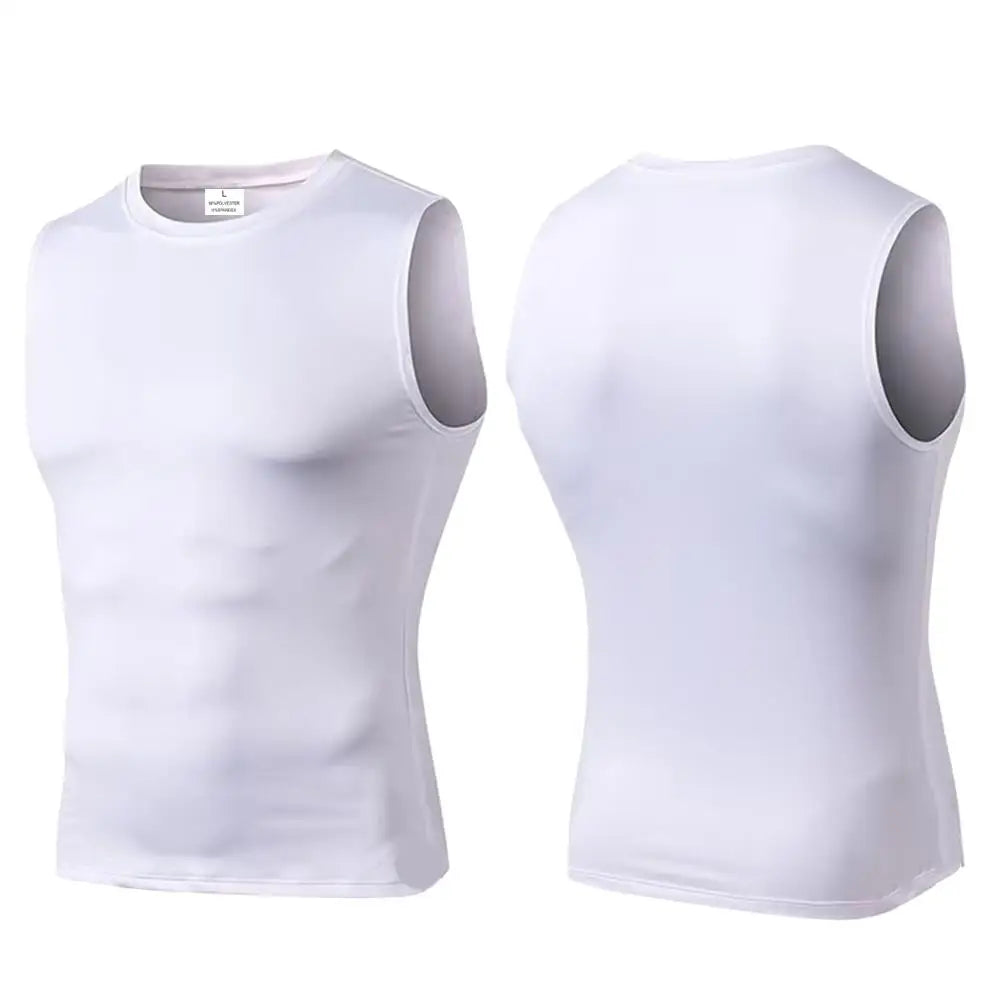 Hommes séchage rapide course T-Shirts Compression gilet sans manches séchage rapide Jersey chemise d'entraînement gymnase hommes débardeur