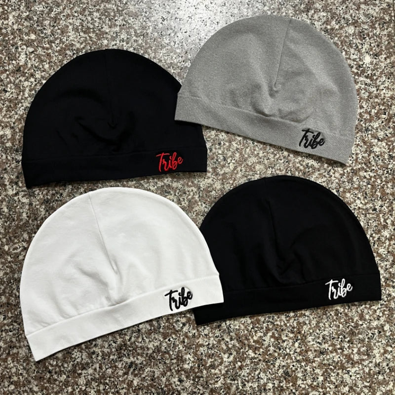 Bonnet unisexe en Nylon imprimé tête de mort, couleur unie, Style de rue, adapté à toutes les saisons, vêtements de sport et décontractés, super cadeau, 1 pièce