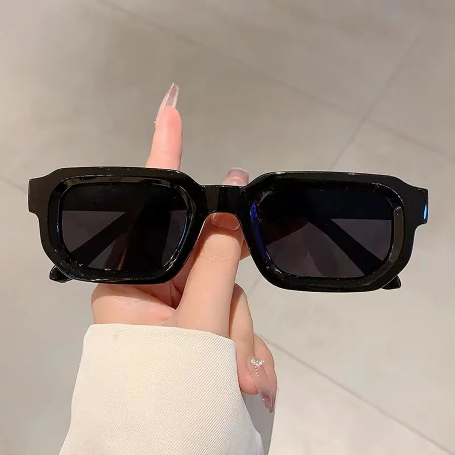 6PCS/Set Women Vintage Rectangle Frame Sunglasses Fashion Retro Sun Glasses Luxury Brand Design Glasses UV400 Eyewear Men Goggle
