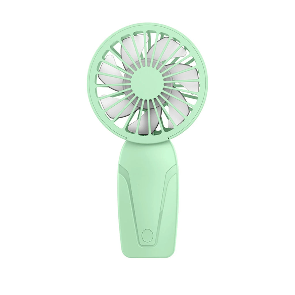 Tragbarer Handheld-Kleinfächer, ABS, leicht, niedliches Aussehen, USB wiederaufladbar, Mini-Ventilator für unterwegs, tragbarer Mini-Taschenventilator