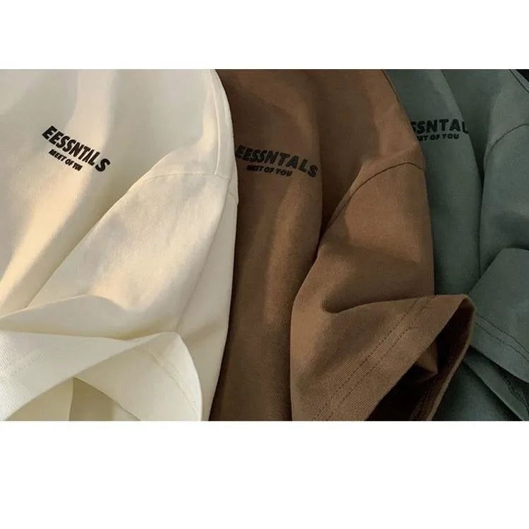 T-shirt décontracté à manches courtes et col rond pour homme, imprimé lettres surdimensionné, collection été 2026, style streetwear