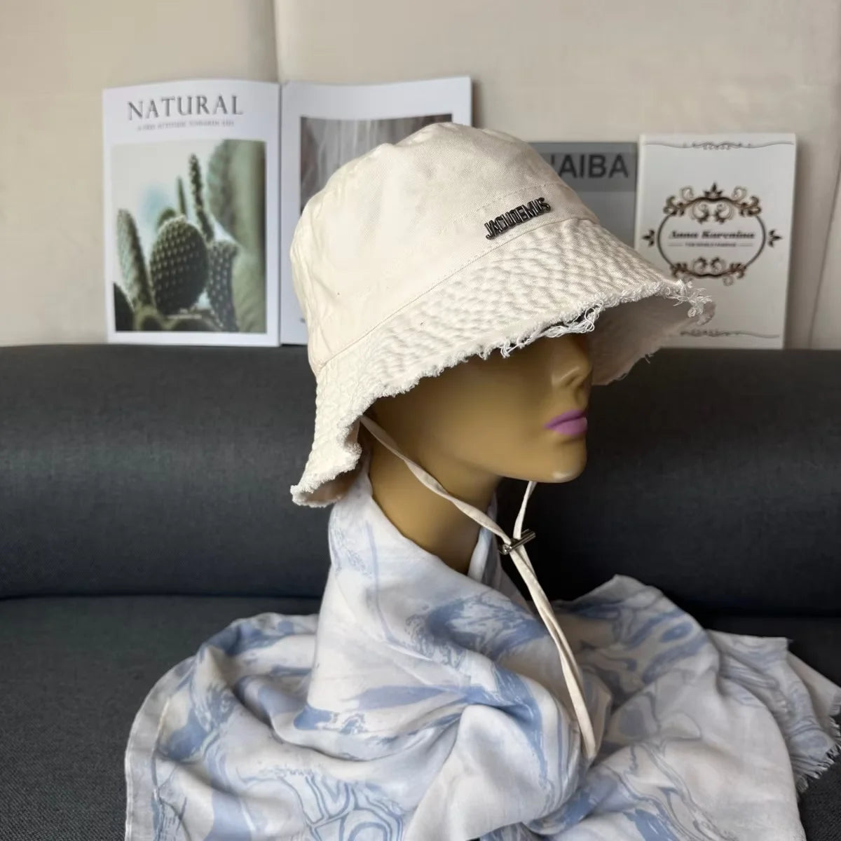 1PCS New Fisherman's Hat Children's Korean Edition Hairy Metal Letter Basin Hat Spring and Autumn Leisure Versatile Sunscreen