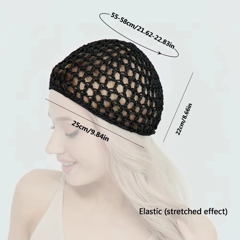 Simple Breathable Hair Net Cap Crochet Cap Comfortable Wig Caps Hollowout Mesh Chemo Cap Hats Prayer