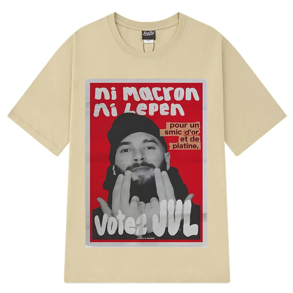 T-shirts graphiques tendance JUL du rappeur français pour hommes et femmes, T-shirt hip-hop à manches courtes, T-shirt décontracté, vêtements streetwear