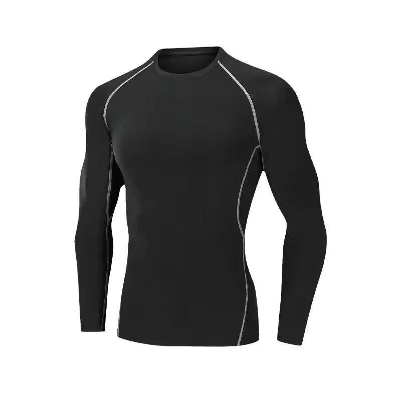 T-shirt homme course Sport T-shirt hommes Compression Fitness hauts T-shirt séchage rapide entraînement Gym Sport course chemises Jersey