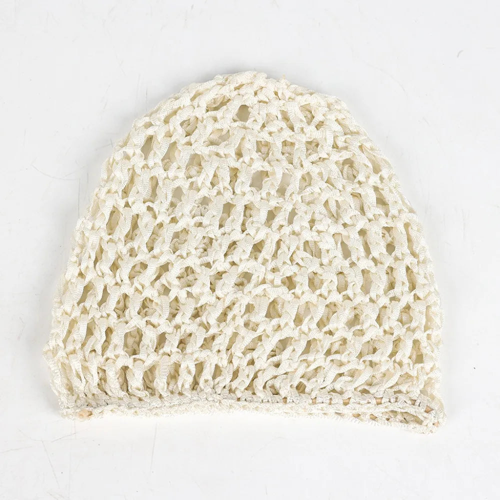 Simple Breathable Hair Net Cap Crochet Cap Comfortable Wig Caps Hollowout Mesh Chemo Cap Hats Prayer